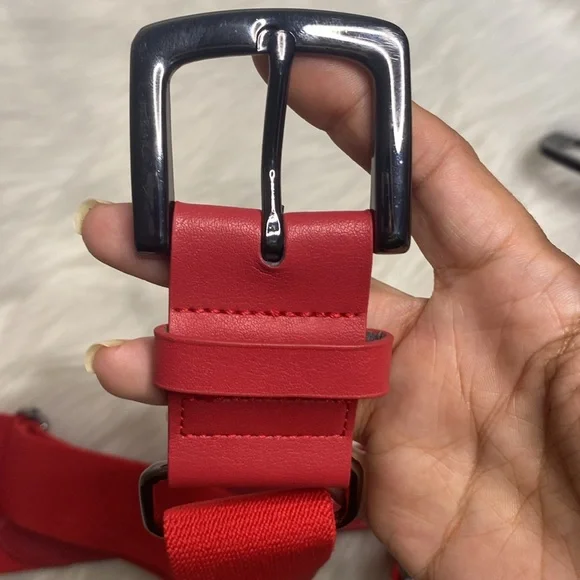 Youth Nike T-Ball or Baseball Red Belt One Size Adjustable 1.5” Thick - Picture 11 of 12